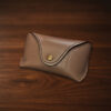 Middleton Artisan Leather Sunglasses Case in Conciera Walpier veg-tan leather, hand stitched with magnetic clasp and nose support to protect and secure everyday eyewear.