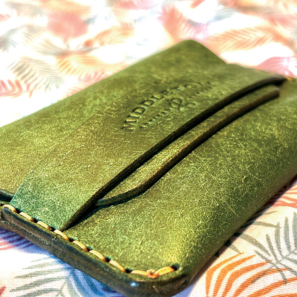 Middleton Leather Handmade Flap Wallet – Saddle Stitched Italian & American Veg Tan Leather