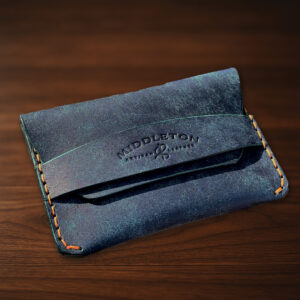 Middleton Leather Handmade Flap Wallet – Saddle Stitched Italian & American Veg Tan Leather