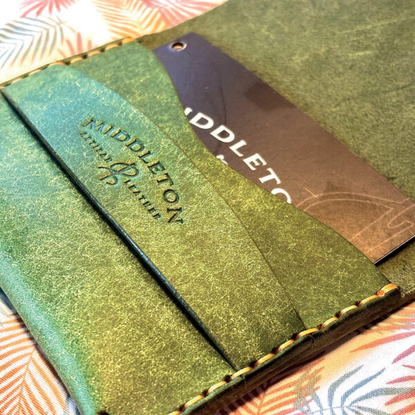 Middleton Leather Handmade Flap Wallet – Saddle Stitched Italian & American Veg Tan Leather