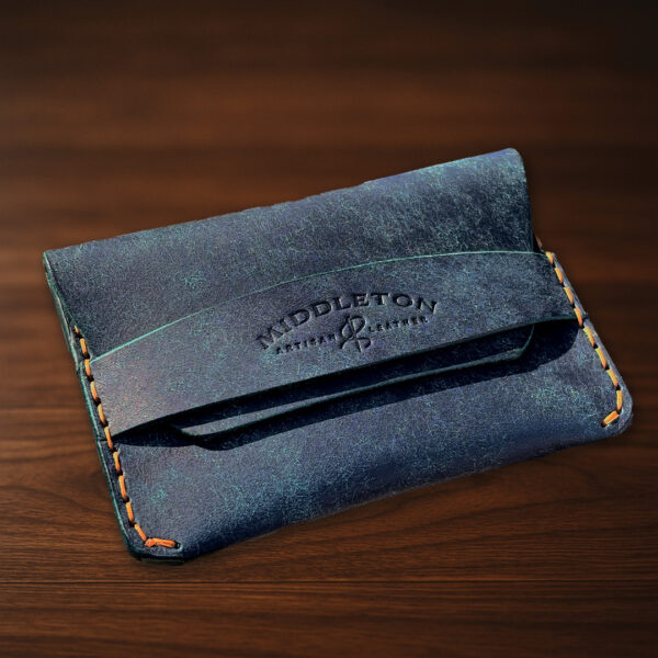 Middleton Leather Handmade Flap Wallet – Saddle Stitched Italian & American Veg Tan Leather