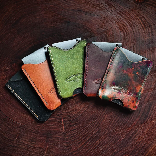 Middleton Artisan Leather: 3-Card Push Wallet