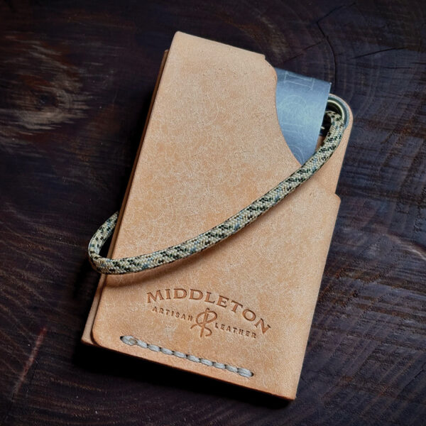 Leather: Hitchhiker Wallet - Natural Pueblo Badalassi Carlo Italy