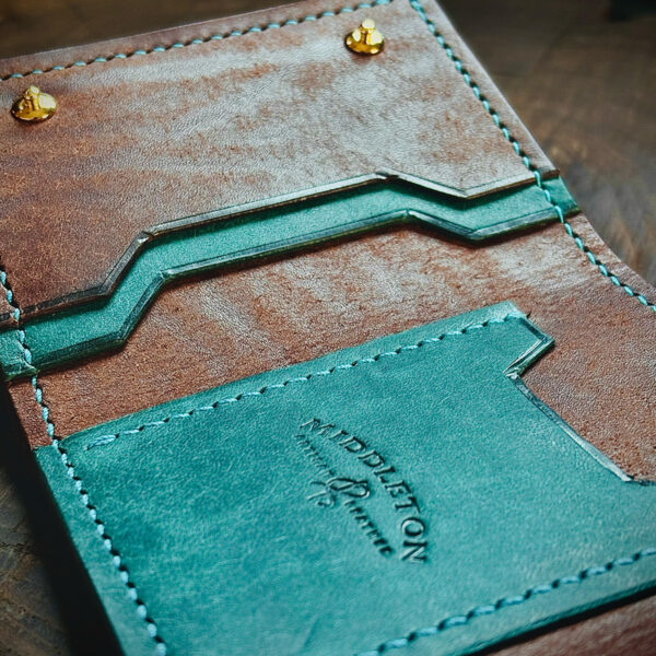 Middleton Artisan Leather: Trinity Trifold Snap Wallet