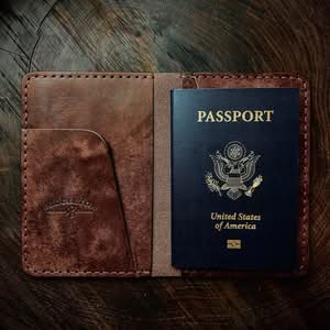 Middleton Artisan Leather Passport Wallet