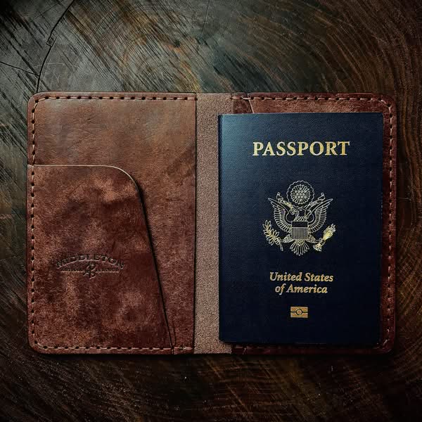Middleton Artisan Leather Passport Wallet