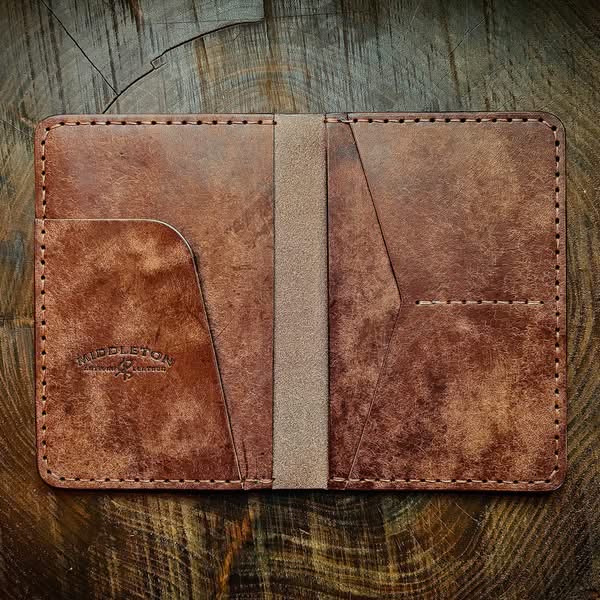 Middleton Artisan Leather Passport Wallet